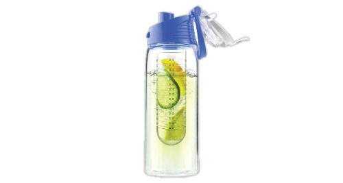 Water Bottle with Fruit Infuser - Blue
